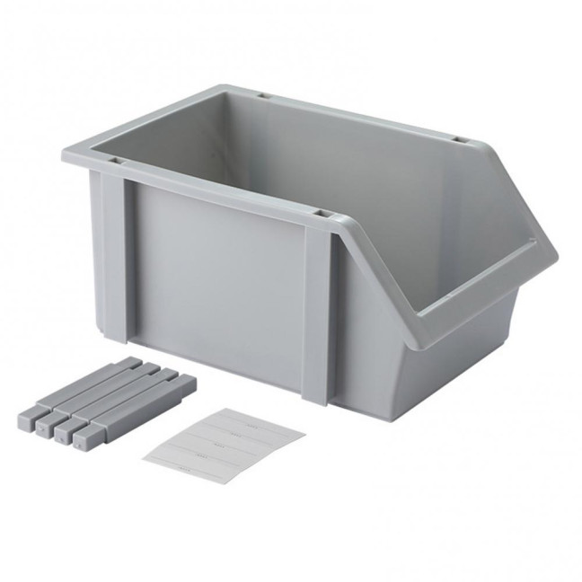 Layered Storage Box Desk Organizer Storage Box with Labels Stackable Multi-box Storage Set Easy to Assemble Storage Organizer for Office Home Supplies