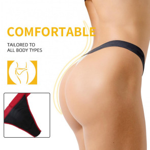 Women Panties Solid Color Four-layer Soft Butt-lifted Mid Waist Seamless Elastic Period Prevent Leakage Briefs Menstrual Thong Female Underwear