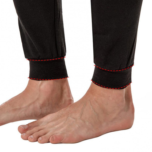 2Pcs/Set Men Warm Lounge Set O-Neck Long Sleeve Plush Lining Tops Elastic Waist Long Pants Set Solid Color Pajamas Set