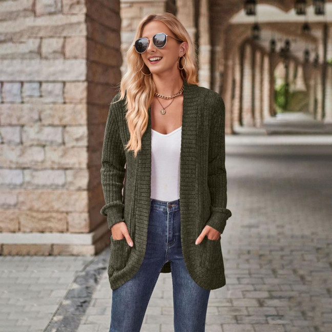 Women Sweater Jacket Open Stitch Knitted Solid Color Coat Loose Thermal Long Sleeved Commuting Dating Spring Fall Winter Outerwear Women Sweater Jacket Open Stitch Knitted Solid Color Coat Loose Thermal Long Sleeved Commuting Dating Spring Fall Winter Outerwear