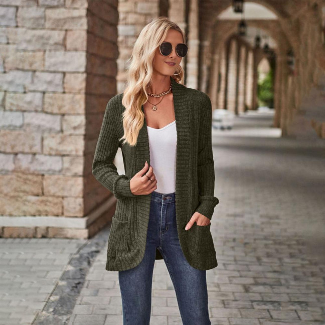 Women Sweater Jacket Open Stitch Knitted Solid Color Coat Loose Thermal Long Sleeved Commuting Dating Spring Fall Winter Outerwear Women Sweater Jacket Open Stitch Knitted Solid Color Coat Loose Thermal Long Sleeved Commuting Dating Spring Fall Winter Outerwear