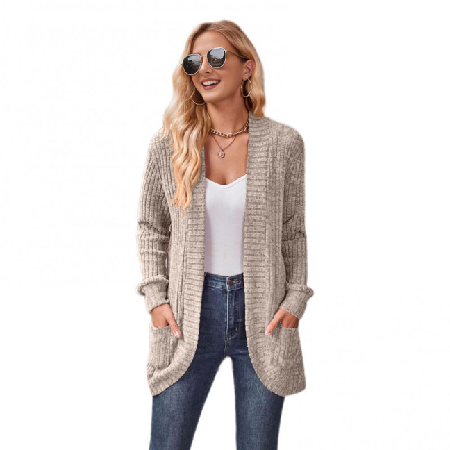Women Sweater Jacket Open Stitch Knitted Solid Color Coat Loose Thermal Long Sleeved Commuting Dating Spring Fall Winter Outerwear Women Sweater Jacket Open Stitch Knitted Solid Color Coat Loose Thermal Long Sleeved Commuting Dating Spring Fall Winter Outerwear
