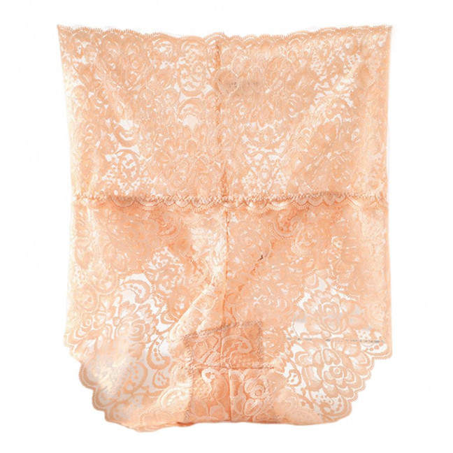 Women Panties High Waist Hollow Out Lace Good Breathability Floral Embroidery Solid Color Briefs Slim Fit Thin Quick Dry Casual Sport Lady Underpants
