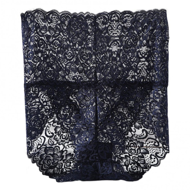 Women Panties High Waist Hollow Out Lace Good Breathability Floral Embroidery Solid Color Briefs Slim Fit Thin Quick Dry Casual Sport Lady Underpants