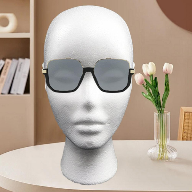Foam Wig Head Tall Female Mannequin Hairpieces Display Holder Hats Sunglasses Headphone Headwear Stand Cosmetics Model Head Prop