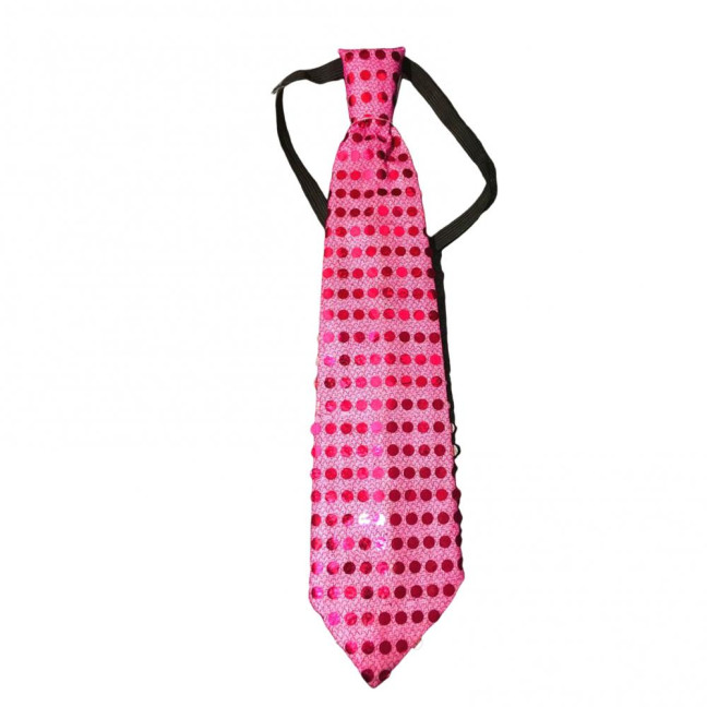 LED Luminous Tie Dot Print Button Battery Powered Necktie Men Women Colorful Sequins Glowing Tie Parties Nightclubs Accessories