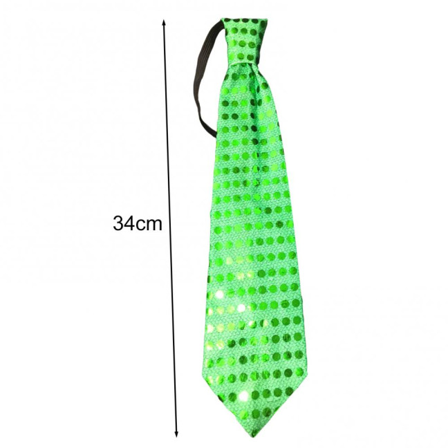 LED Luminous Tie Dot Print Button Battery Powered Necktie Men Women Colorful Sequins Glowing Tie Parties Nightclubs Accessories
