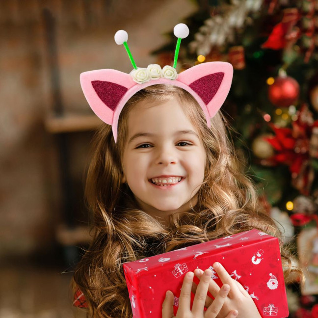 Cat Ears Hair Hoop Plush Sequins Cat Party Decoration Hairband Birthday Party Supplies Versatile Accessories Cat Ears Hair Hoop Plush Sequins Cat Party Decoration Hairband Birthday Party Supplies Versatile Accessories