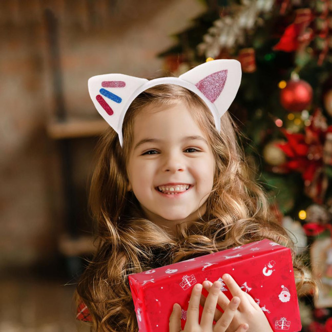 Cat Ears Hair Hoop Plush Sequins Cat Party Decoration Hairband Birthday Party Supplies Versatile Accessories Cat Ears Hair Hoop Plush Sequins Cat Party Decoration Hairband Birthday Party Supplies Versatile Accessories