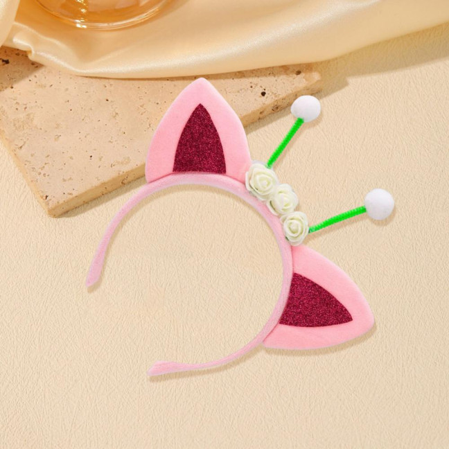 Cat Ears Hair Hoop Plush Sequins Cat Party Decoration Hairband Birthday Party Supplies Versatile Accessories Cat Ears Hair Hoop Plush Sequins Cat Party Decoration Hairband Birthday Party Supplies Versatile Accessories