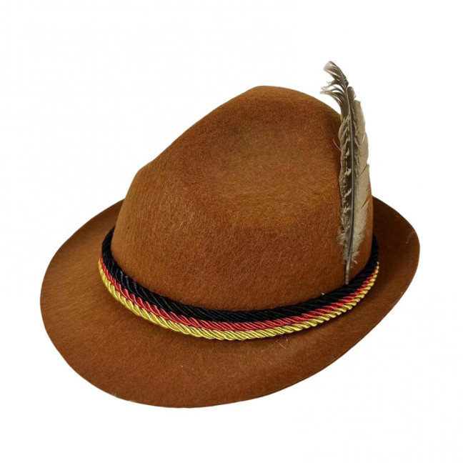 Top Hat Oktoberfest Fedora Retro Bavarian Style Unisex Cap with Feather And Rope Decor Holiday 1920s Themed Parties Cosplay Events Hat Top Hat Oktoberfest Fedora Retro Bavarian Style Unisex Cap with Feather And Rope Decor Holiday 1920s Themed Parties Cosplay Events Hat