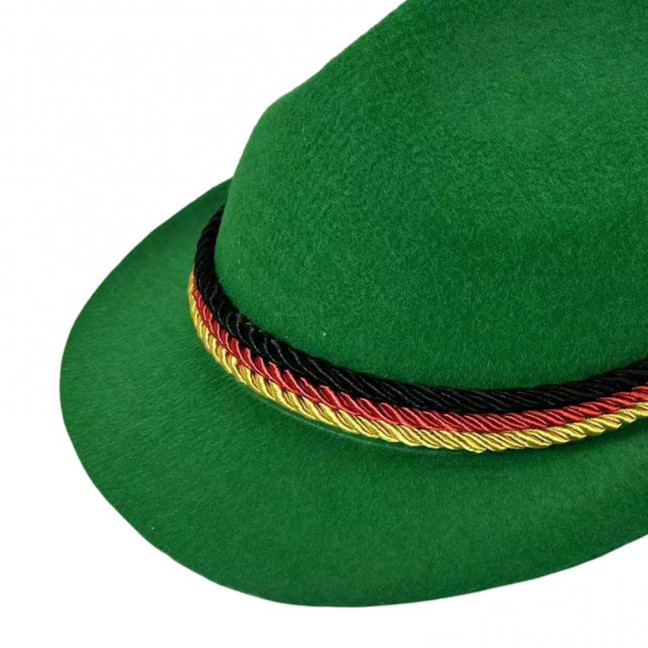 Top Hat Oktoberfest Fedora Retro Bavarian Style Unisex Cap with Feather And Rope Decor Holiday 1920s Themed Parties Cosplay Events Hat Top Hat Oktoberfest Fedora Retro Bavarian Style Unisex Cap with Feather And Rope Decor Holiday 1920s Themed Parties Cosplay Events Hat