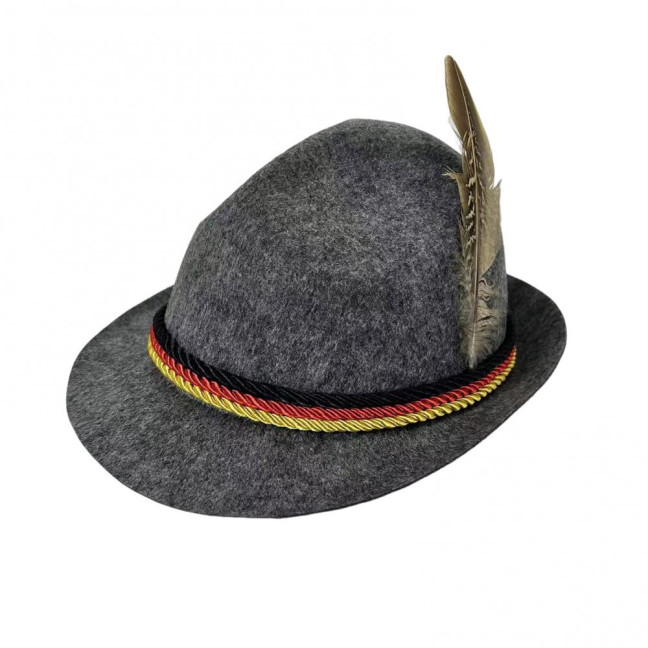 Top Hat Oktoberfest Fedora Retro Bavarian Style Unisex Cap with Feather And Rope Decor Holiday 1920s Themed Parties Cosplay Events Hat Top Hat Oktoberfest Fedora Retro Bavarian Style Unisex Cap with Feather And Rope Decor Holiday 1920s Themed Parties Cosplay Events Hat