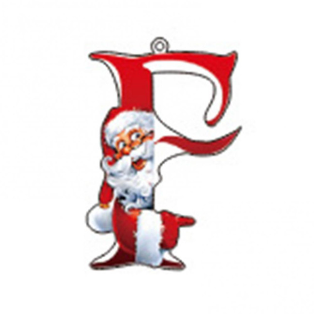 Christmas Ornaments Personalized 26 Letters Name Word Tree Hanging Ornaments Santa Monogram Alphabet Acrylic Pendant for Bag Tree Decor