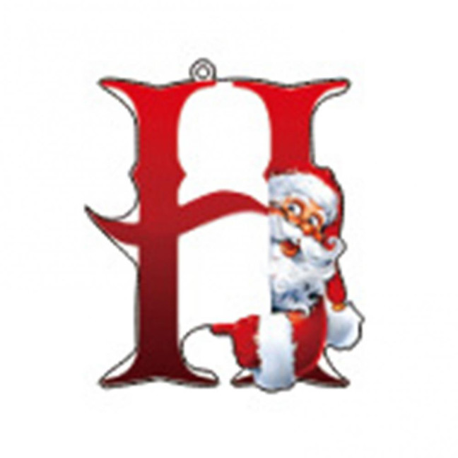 Christmas Ornaments Personalized 26 Letters Name Word Tree Hanging Ornaments Santa Monogram Alphabet Acrylic Pendant for Bag Tree Decor