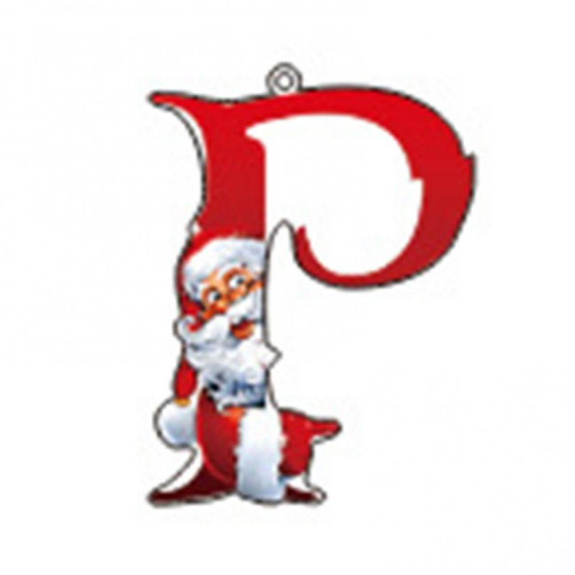 Christmas Ornaments Personalized 26 Letters Name Word Tree Hanging Ornaments Santa Monogram Alphabet Acrylic Pendant for Bag Tree Decor