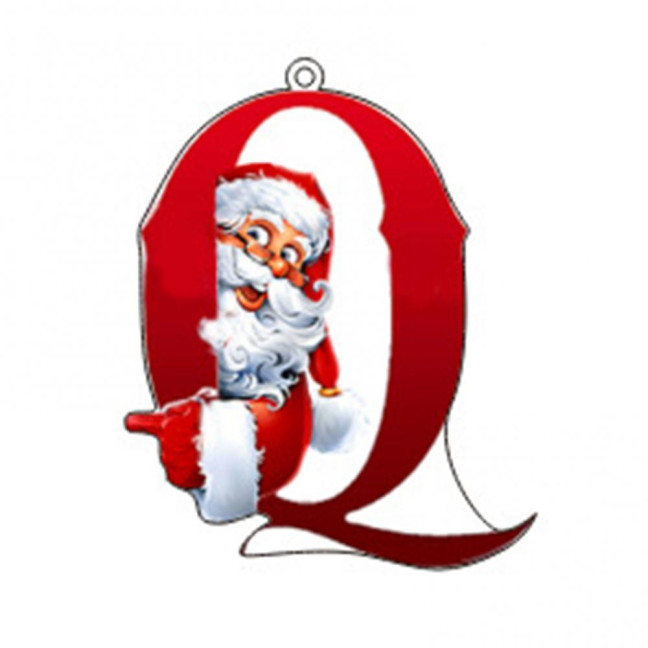 Christmas Ornaments Personalized 26 Letters Name Word Tree Hanging Ornaments Santa Monogram Alphabet Acrylic Pendant for Bag Tree Decor