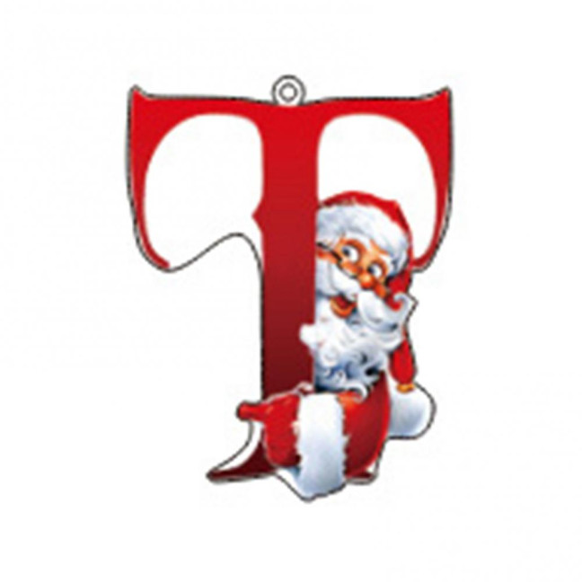 Christmas Ornaments Personalized 26 Letters Name Word Tree Hanging Ornaments Santa Monogram Alphabet Acrylic Pendant for Bag Tree Decor