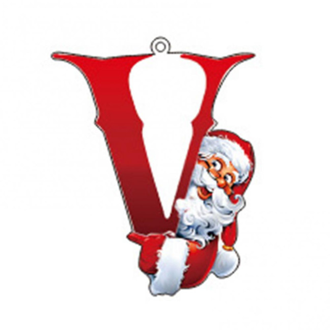 Christmas Ornaments Personalized 26 Letters Name Word Tree Hanging Ornaments Santa Monogram Alphabet Acrylic Pendant for Bag Tree Decor