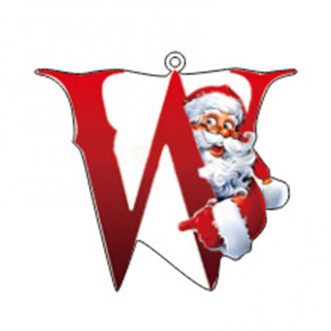 Christmas Ornaments Personalized 26 Letters Name Word Tree Hanging Ornaments Santa Monogram Alphabet Acrylic Pendant for Bag Tree Decor