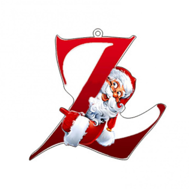 Christmas Ornaments Personalized 26 Letters Name Word Tree Hanging Ornaments Santa Monogram Alphabet Acrylic Pendant for Bag Tree Decor