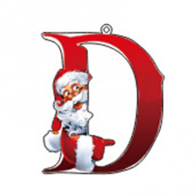 Christmas Ornaments Personalized 26 Letters Name Word Tree Hanging Ornaments Santa Monogram Alphabet Acrylic Pendant for Bag Tree Decor