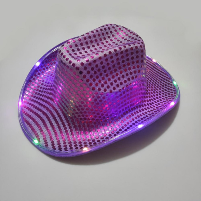 LED Light-Up Cowboy Hat Retro Western Style Luminous 9 Color Available Christmas Party Nightclubs Performance Photo Prop Cap LED Light-Up Cowboy Hat Retro Western Style Luminous 9 Color Available Christmas Party Nightclubs Performance Photo Prop Cap