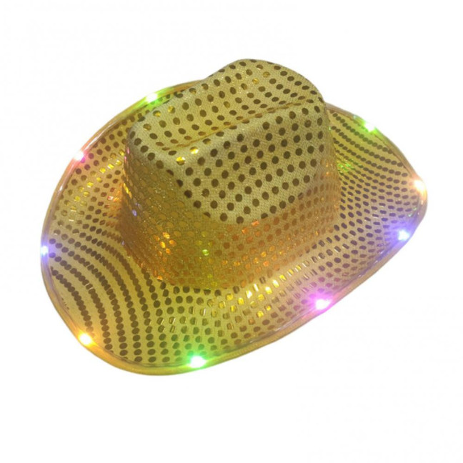 LED Light-Up Cowboy Hat Retro Western Style Luminous 9 Color Available Christmas Party Nightclubs Performance Photo Prop Cap LED Light-Up Cowboy Hat Retro Western Style Luminous 9 Color Available Christmas Party Nightclubs Performance Photo Prop Cap