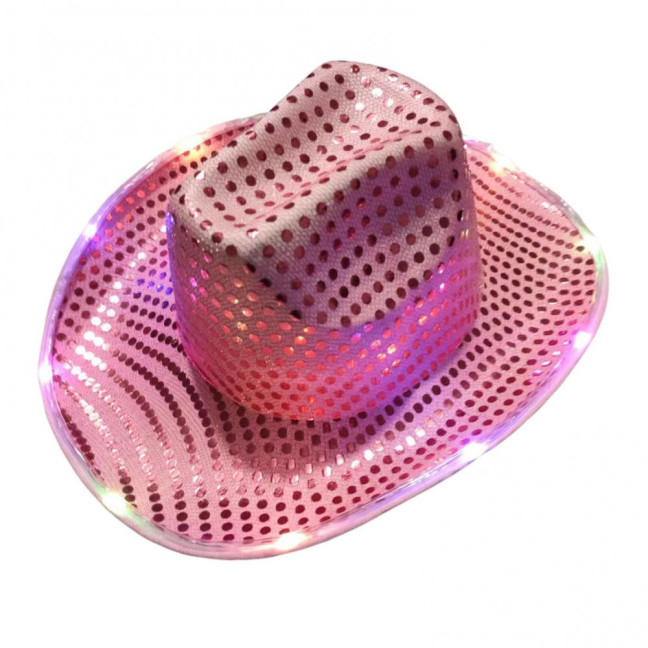 LED Light-Up Cowboy Hat Retro Western Style Luminous 9 Color Available Christmas Party Nightclubs Performance Photo Prop Cap LED Light-Up Cowboy Hat Retro Western Style Luminous 9 Color Available Christmas Party Nightclubs Performance Photo Prop Cap