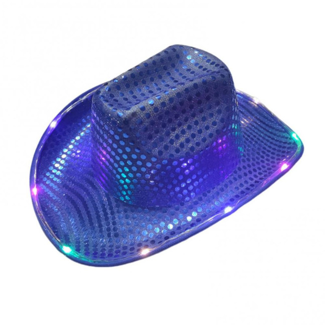 LED Light-Up Cowboy Hat Retro Western Style Luminous 9 Color Available Christmas Party Nightclubs Performance Photo Prop Cap LED Light-Up Cowboy Hat Retro Western Style Luminous 9 Color Available Christmas Party Nightclubs Performance Photo Prop Cap