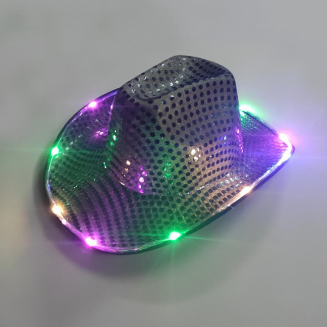 LED Light-Up Cowboy Hat Retro Western Style Luminous 9 Color Available Christmas Party Nightclubs Performance Photo Prop Cap LED Light-Up Cowboy Hat Retro Western Style Luminous 9 Color Available Christmas Party Nightclubs Performance Photo Prop Cap