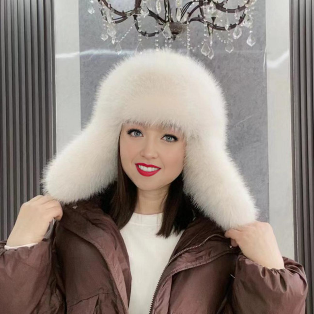 Women Winter Hat Gloves Thickened Fuzzy Faux Fur Ear Protection Windoroof Heat Retention Outdoor Skiing Skating Snowboarding Lei Feng Hat Women Winter Hat Gloves Thickened Fuzzy Faux Fur Ear Protection Windoroof Heat Retention Outdoor Skiing Skating Snowboarding Lei Feng Hat