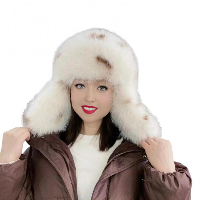 Women Winter Hat Gloves Thickened Fuzzy Faux Fur Ear Protection Windoroof Heat Retention Outdoor Skiing Skating Snowboarding Lei Feng Hat Women Winter Hat Gloves Thickened Fuzzy Faux Fur Ear Protection Windoroof Heat Retention Outdoor Skiing Skating Snowboarding Lei Feng Hat