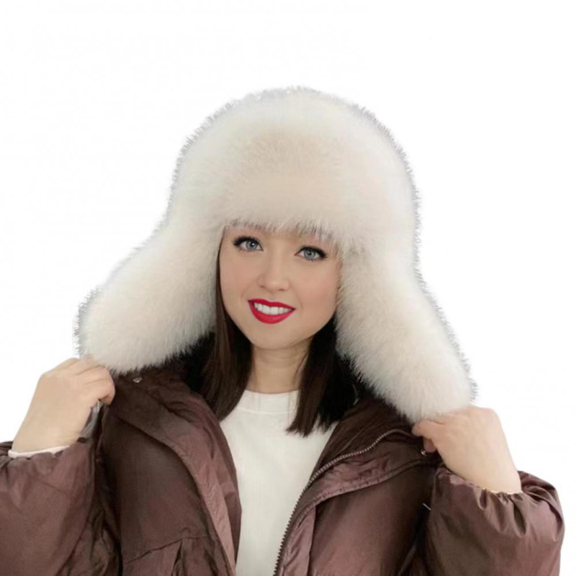 Women Winter Hat Gloves Thickened Fuzzy Faux Fur Ear Protection Windoroof Heat Retention Outdoor Skiing Skating Snowboarding Lei Feng Hat Women Winter Hat Gloves Thickened Fuzzy Faux Fur Ear Protection Windoroof Heat Retention Outdoor Skiing Skating Snowboarding Lei Feng Hat