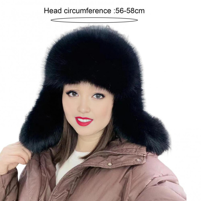 Women Winter Hat Gloves Thickened Fuzzy Faux Fur Ear Protection Windoroof Heat Retention Outdoor Skiing Skating Snowboarding Lei Feng Hat Women Winter Hat Gloves Thickened Fuzzy Faux Fur Ear Protection Windoroof Heat Retention Outdoor Skiing Skating Snowboarding Lei Feng Hat