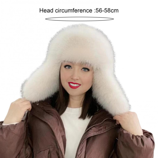 Women Winter Hat Gloves Thickened Fuzzy Faux Fur Ear Protection Windoroof Heat Retention Outdoor Skiing Skating Snowboarding Lei Feng Hat Women Winter Hat Gloves Thickened Fuzzy Faux Fur Ear Protection Windoroof Heat Retention Outdoor Skiing Skating Snowboarding Lei Feng Hat
