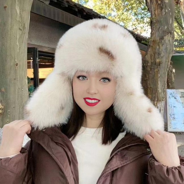 Women Winter Hat Gloves Thickened Fuzzy Faux Fur Ear Protection Windoroof Heat Retention Outdoor Skiing Skating Snowboarding Lei Feng Hat Women Winter Hat Gloves Thickened Fuzzy Faux Fur Ear Protection Windoroof Heat Retention Outdoor Skiing Skating Snowboarding Lei Feng Hat