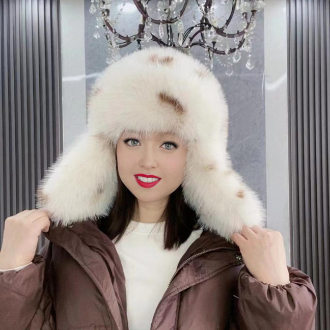 Women Winter Hat Gloves Thickened Fuzzy Faux Fur Ear Protection Windoroof Heat Retention Outdoor Skiing Skating Snowboarding Lei Feng Hat Women Winter Hat Gloves Thickened Fuzzy Faux Fur Ear Protection Windoroof Heat Retention Outdoor Skiing Skating Snowboarding Lei Feng Hat