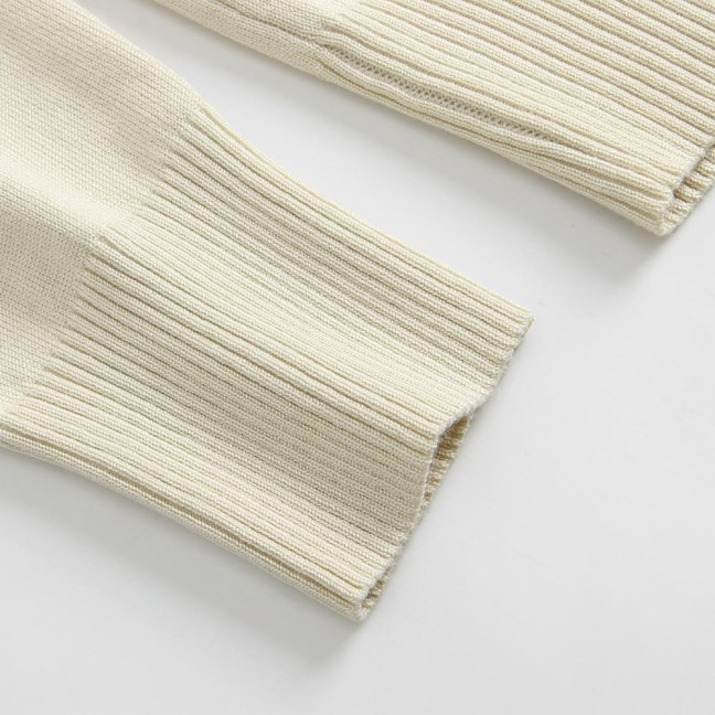 Women Knitted Cardigan Jacket Button Down V-Neck Long Sleeve Casual Sweater Solid Color Ribbed Trim Cardigan Outerwear