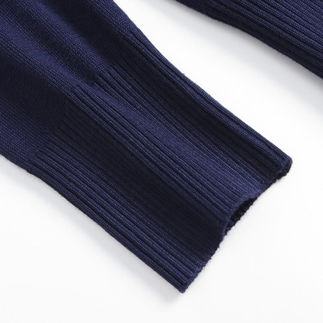 Women Knitted Cardigan Jacket Button Down V-Neck Long Sleeve Casual Sweater Solid Color Ribbed Trim Cardigan Outerwear