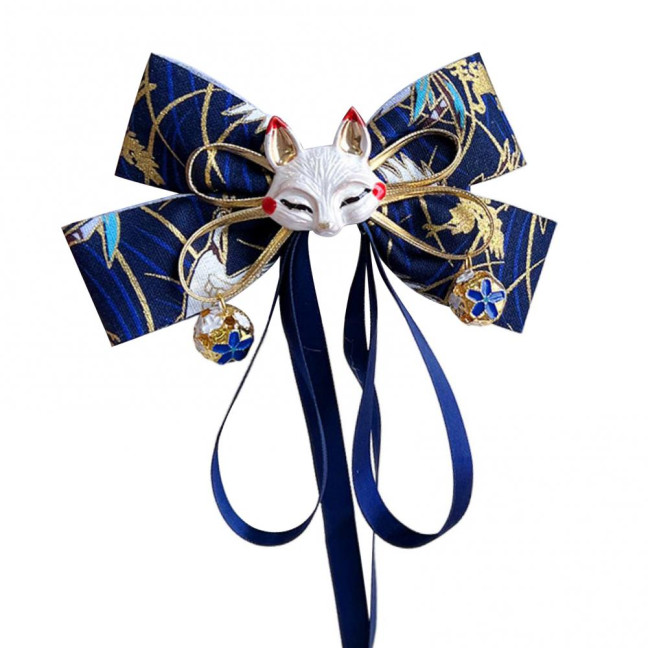 Red Bow Hairpin with Tassels Fox Decor Long Ribbon Chinese New Year Celebrations Style Cartoon Hair Accessory Red Bow Hairpin with Tassels Fox Decor Long Ribbon Chinese New Year Celebrations Style Cartoon Hair Accessory