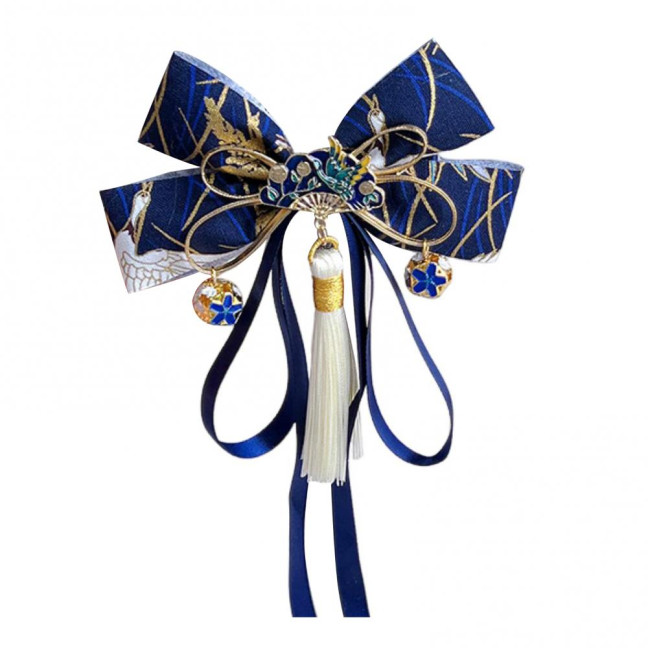 Red Bow Hairpin with Tassels Fox Decor Long Ribbon Chinese New Year Celebrations Style Cartoon Hair Accessory Red Bow Hairpin with Tassels Fox Decor Long Ribbon Chinese New Year Celebrations Style Cartoon Hair Accessory