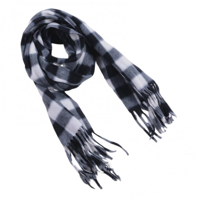 Adult Scarf Double-Sided Velvet Soft Plaid Pattern Autumn Winter Scarf with Tassel Men Women Warm Shawl