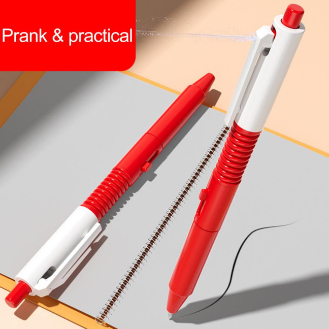 2 in 1 Water Spray Pen Back to School Gift Stress Relief Kids Toy Pen Funny Prank Retractable Pen with Water Spray Function 2 in 1 Water Spray Pen Back to School Gift Stress Relief Kids Toy Pen Funny Prank Retractable Pen with Water Spray Function