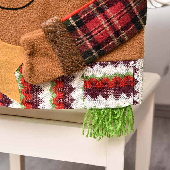 Christmas Chair Cover Cartoon Santa Claus/Snowman/Reindeer Chair Slipcover Holiday Stool Seat Cover for Dining Room Decoration Christmas Chair Cover Cartoon Santa Claus/Snowman/Reindeer Chair Slipcover Holiday Stool Seat Cover for Dining Room Decoration