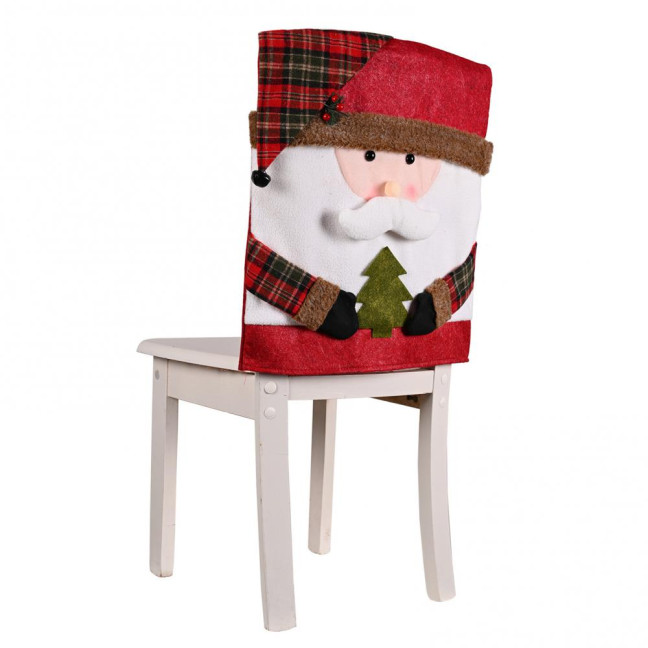 Christmas Chair Cover Cartoon Santa Claus/Snowman/Reindeer Chair Slipcover Holiday Stool Seat Cover for Dining Room Decoration Christmas Chair Cover Cartoon Santa Claus/Snowman/Reindeer Chair Slipcover Holiday Stool Seat Cover for Dining Room Decoration