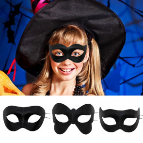 2 Pcs Party Masque Black DIY Retro Party Masque Breathable Half Face Masque Mardi Gras Face Masque for Adult Men Women Halloween Cosplay