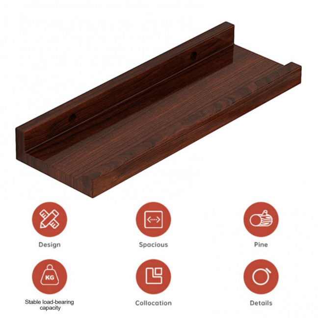 Modern Wall Mounted Storage Rack Strong Load-bearing Simple Installation Bathroom Floating Shelves Display Organizer