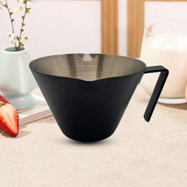 Espresso Measuring Cup Dual Scale Stainless Steel Coffee Cup with V-Shaped Spout 100ml Espresso Shots Cup with Handle Bean Weighing Tool for Barista Cocktails Espresso Measuring Cup Dual Scale Stainless Steel Coffee Cup with V-Shaped Spout 100ml Espresso Shots Cup with Handle Bean Weighing Tool for Barista Cocktails