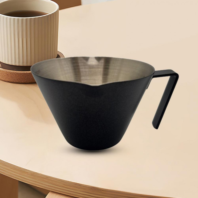 Espresso Measuring Cup Dual Scale Stainless Steel Coffee Cup with V-Shaped Spout 100ml Espresso Shots Cup with Handle Bean Weighing Tool for Barista Cocktails Espresso Measuring Cup Dual Scale Stainless Steel Coffee Cup with V-Shaped Spout 100ml Espresso Shots Cup with Handle Bean Weighing Tool for Barista Cocktails